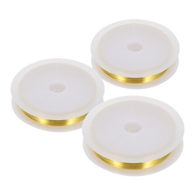 3 Rolls Jewelry Wire for Wrapping Rings Bead Stringing Bracelet Making