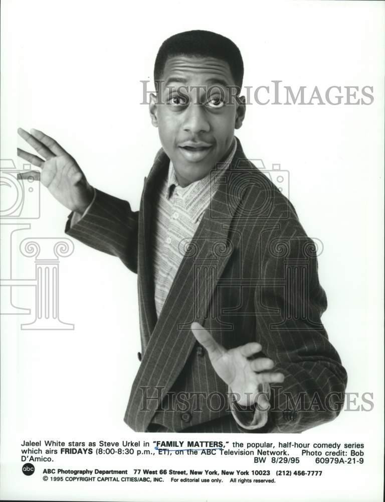 1995 Press Photo Jaleel White stars as Steve Urkel in 