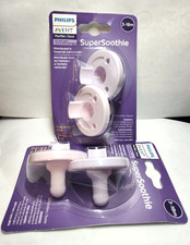 Philips Avent Super Soothie Pacifier Lavender/Pink 2X 2 Pack 3-18m New