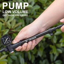 Shock Pump for Mountain Road Bikes and Motorcycle 300 Psi High Pressure for Fork