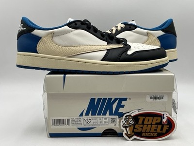 Nike Air Jordan Retro 1 Low Travis Scott Fragment Designs 2021 Size 10.5 Trainer