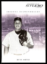 Russ Ortiz 2005 Donruss Studio #19 Diamondbacks MLB READ FREE SHIP AutographDen
