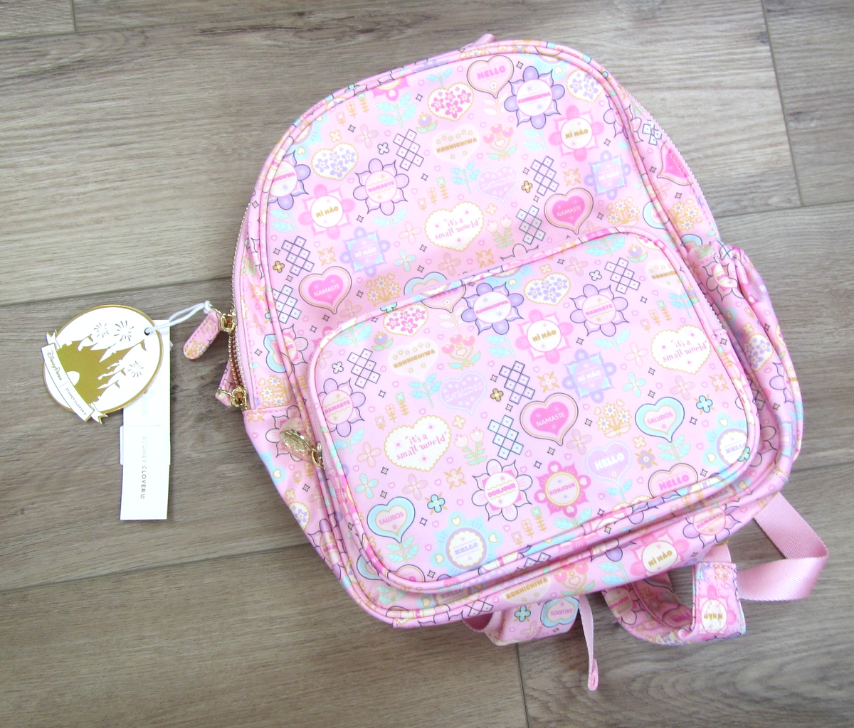 NEW DISNEY STONEY CLOVER LANE PINK BACKPACK BAG ITS A SMALL 