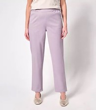 Denim  Co. Regular EasyWear Twill Straight Leg Pant w/ Pockets NEW Nip Large