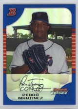 2005 Bowman Chrome Blue Refractor 20/150 Pedro Martinez #138 HOF 7v7