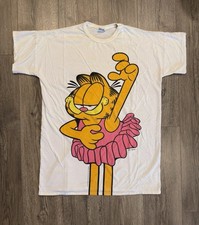 Vintage Flirts Garfield Ballerina T-Shirt Sleep Shirt Gown 1978 Women  s One Size