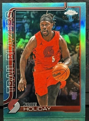 2025-26 Topps Chrome Update Basketball #64 Jrue Holiday Teal Refractor #067/299