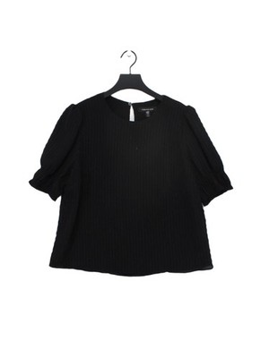 Forever New Damen Bluse UK 12 schwarz Polyester mit Elasthan Basic