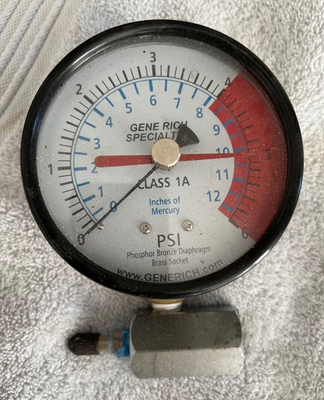 #ad GeneRich Certified Low Pressure Diaphragm Gauge $71.00