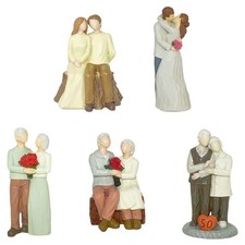 Cadeau de mariage de la statue de couple aimant pour le bureau de l'armoire