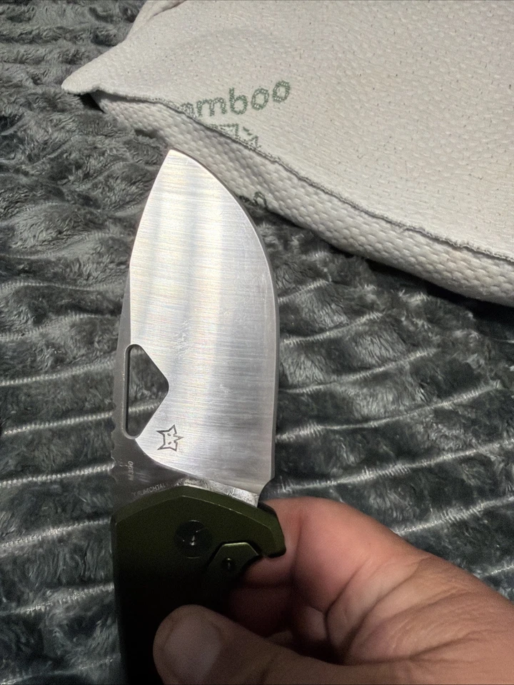 Cuchillo Plegable Fox SK-02 OD El Capitan 3.94" M390 Hoja Punto de Caída Satinado, OD... Foto 3 de 4