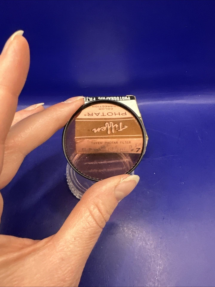 NOS Tiffen Photar Color Correction Orange FL-B Lens Filter  Series 7 VII Drop In - Image 4 of 4