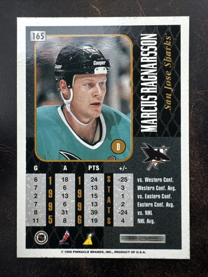 1996-97 Pinnacle Summit - Marcus Ragnarsson #165 - Image 2 of 2