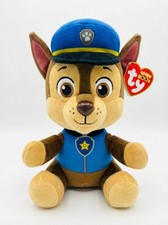 Ty Beanie Boos 6" Paw Patrol CHASE German Shepherd Plush Stuffed Animal MWMTs