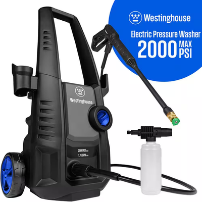 #ad 2000 Max PSI 1.76 Max GPM Cold Water Electric Powered Pressure Washer W Anti Tip $98.47