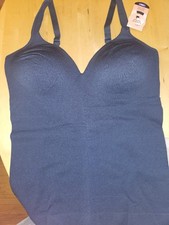 Shapermint Sweetheart Built-in Bra Shaper Cami Black 2XL