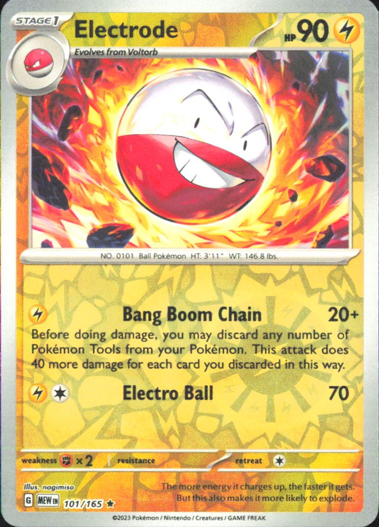 Pokemon TCG - Electrode SV: Scarlet & Violet 151 101/165 NM