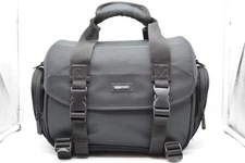 Amazon Basics Large DSLR Camera Gadget Bag, Black with Grey Interior, Open Box