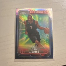 2024-25 Topps Chrome Kawhi Leonard #120 Los Angeles Clippers Basketball Card