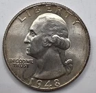 *SILVER* 1948  Washington Quarter -《Great Way To Buy Silver!!》
