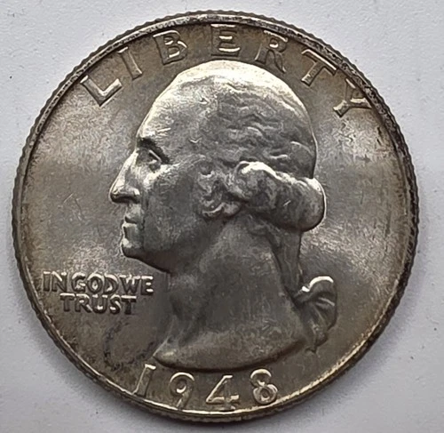 *SILVER* 1948  Washington Quarter -《Great Way To Buy Silver!!》
