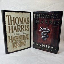 Thomas Harris Hannibal And Hannibal Rising Hardcover Used Good Made in USA