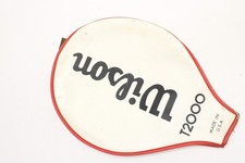 VINTAGE WILSON "T2000" SINGLE ZIPPERED TENNIS RACQUET COVER WITHOUT STRAP