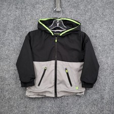 Tommy Bahama Active Jacket Kids Boys S Small Black Full Zip Windbreaker Hooded