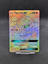 Pokémon Card Tapu Lele GX 155/145 Guardians Rising Secret Rainbow LP EXCELLENT 