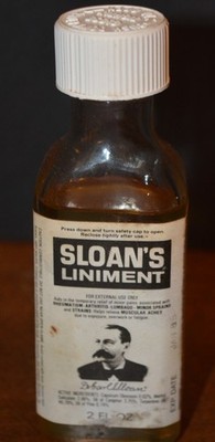 VTG SLOAN'S Liniment Arthritis/Sprains/Muscle Aches Dr. Earl S. Sloan 2 oz. FULL