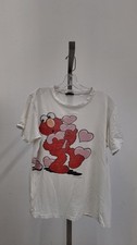 Vintage Sesame Street Elmo Zoe "Love" Graphic T-Shirt - White Size L