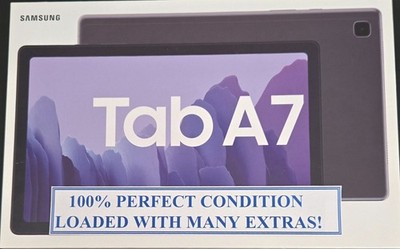 Samsung Galaxy Tab A7 SM-T500 64 GB, Wi-Fi, 10.4 in-Gray w/Many Accessories-WOW!