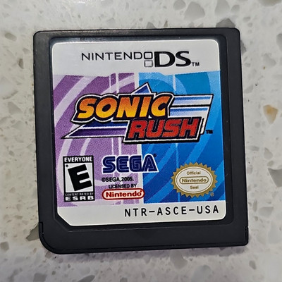 Sonic Rush (Nintendo DS, 2005) Rated E Everyone NTSC-U/C SEGA