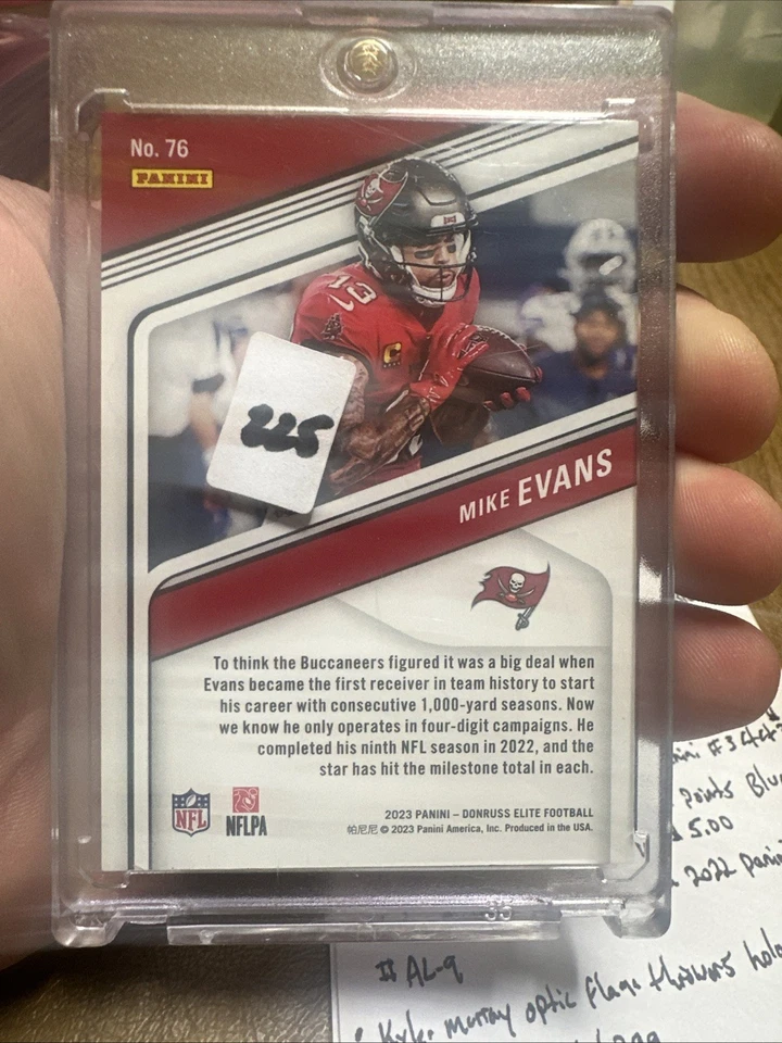 Mike Evans Elite Aspirations 239/625 2023 Panini - Image 4 of 4