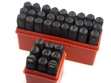 36pcs 5/16" 8mm Letter and Number Stamp Punch Set Hardened Steel Metal