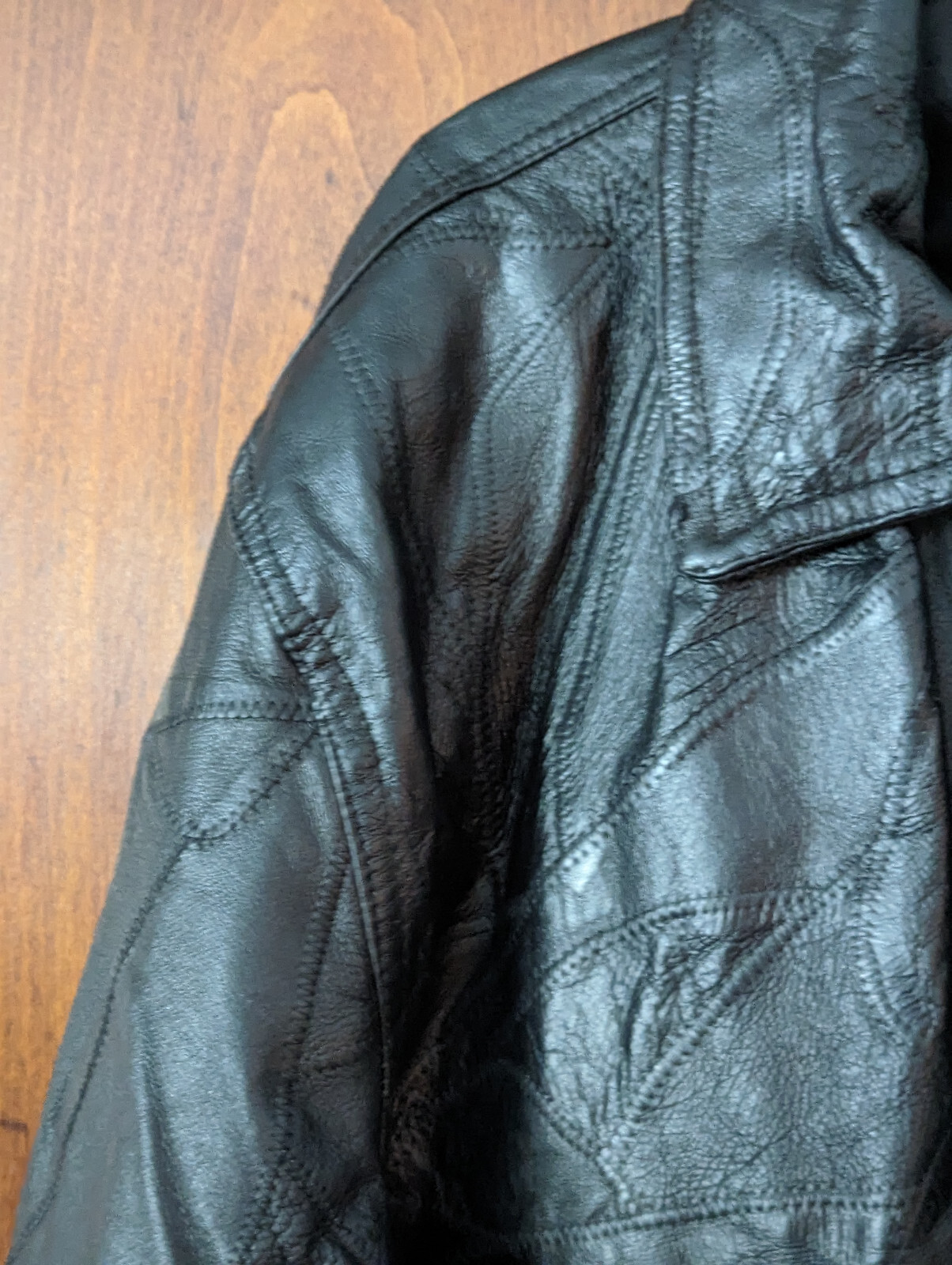 FLIGHT PATH Patchwork Leather Flight Bomber JACKE… - image 3
