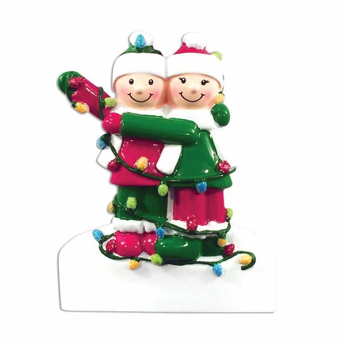 Tangled in Lights 2 3 4 5 6 7 8 9 10 Personalized Christmas Ornament - Picture 7 of 36