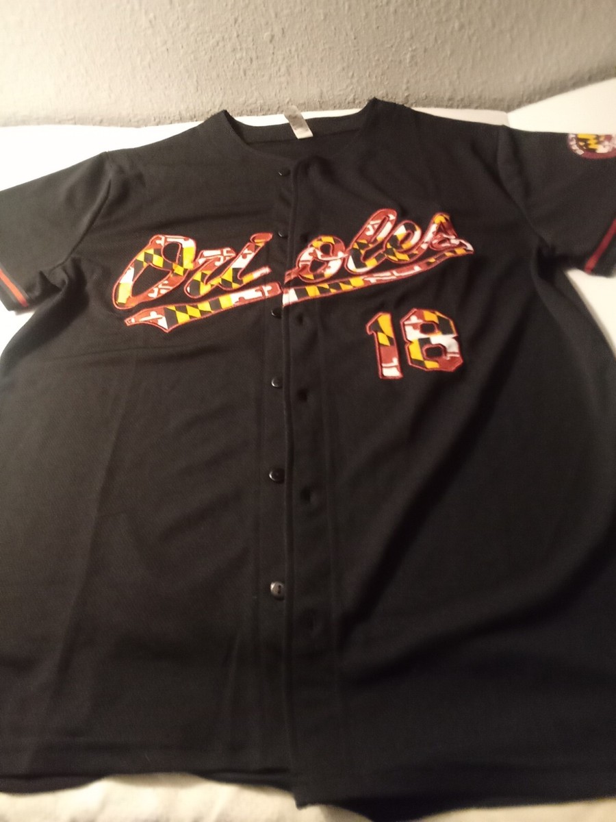ナンバーMLB2018年 Baltimore Orioles #18 Short sleeve Jersey Maryland Flag 2018 | eBay