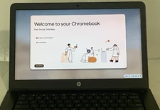 HP Touchscreen Chromebook 14" Intel Celeron 1.1GHz 4GB RAM 32GB eMM Adapter