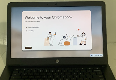 HP Touchscreen Chromebook 14'' Intel Celeron 1.1GHz 4GB RAM 32GB eMM Adapter