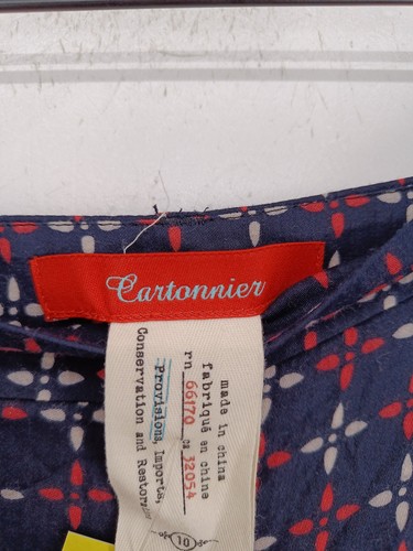 Cartonnier Women's Suit Trousers UK 10 Blue 100% Rayon Wide-Leg Dress Pants - Picture 3 of 5