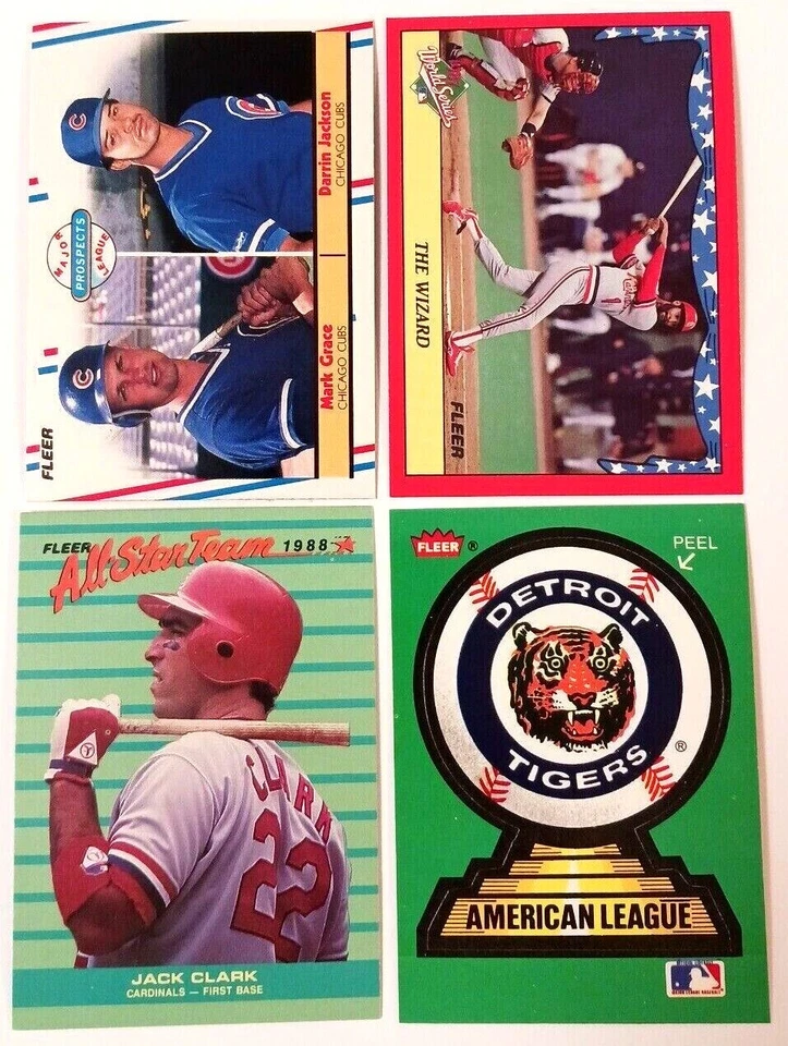 1988 Fleer Baseball, #601-660, All Stars, Stickers You Pick, COMPLETE YOUR SET!! - Image 2 of 4
