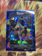 2023 Prizm Blue Cracked Ice Gavin Williams 95