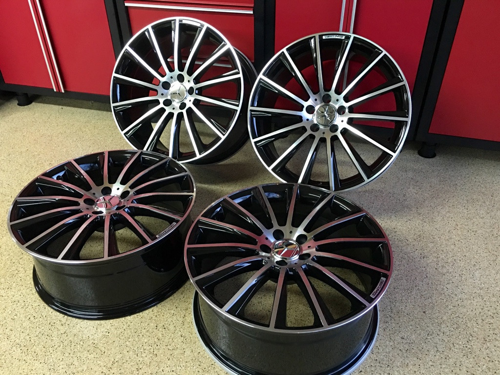 MERCEDES 17 INCH BLK EDT C63 MULTISPOKE SPORT RIMS FITMENT 2007