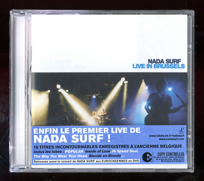 CD   NADA SURF - LIVE IN BRUSSELS   ALBUM NEU IM BLISTER STICKER