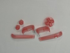 Gameboy Advance Buttons Shoulder R L A B D-Pad Clear Pink