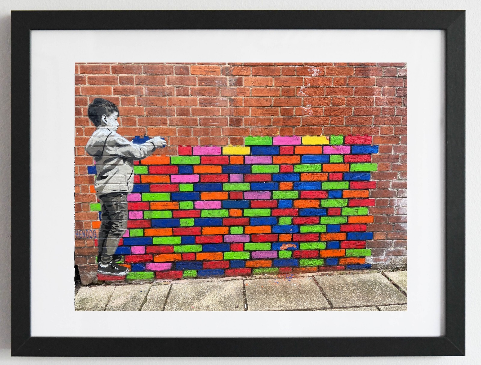 Poster tableau photo Banksy decoration murale street art 40x60cm