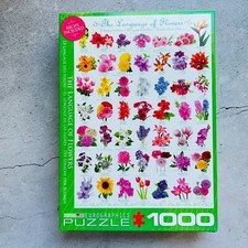 EuroGraphics The Language of Flowers 1000 Piece Puzzle Complete