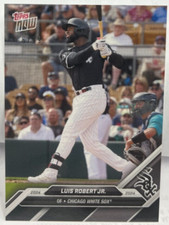 Luis Robert 2024 Topps Now MLB Road To Opening Day #OD-51 BLACK #56/99 WHITE SOX