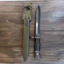 TOLEDO I.N.I  Bayonet ET 85298B Black Green USED Military Fighting Knife EXC